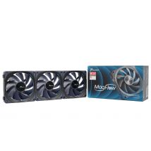 Seasonic MagFlow 3-Fan Kit Boitier PC Ventilateur 12 cm Noir 3 pièce(s)
