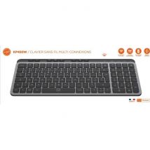 Tastiera compatta - Tasti piatti - KP450W - AZERTY - FR - Multi-connessione - Nero - Nuovo