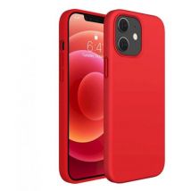 Riff Coque arrière souple en silicone fin et souple pour Apple iPhone 12 Pro Max Rouge
