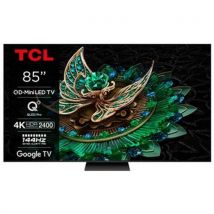 TV QD MiniLed TCL 85MQLED85 215 cm 4K UHD 2024 Aluminio cepillado - Nuevo