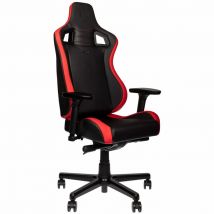 noblechairs EPIC Sedia da gioco per PC compatta Seduta imbottita Nero, Rosso - Nuovo