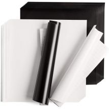 Premium 12X12 Vinyl Value Pack 20/pkg-Basic, White, Sheets