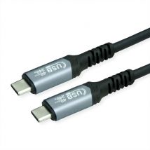 VALUE 11.99.9088 cable USB USB4 Gen 3x2 0,5 m USB C Negro - Nuevo