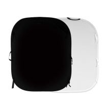 LASTOLITE Fond pliant 1,50x1,80m Blanc/Noir