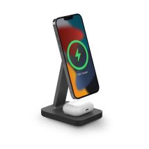 mophie 401309751 chargeur d'appareils mobiles Casque, Smartphone Noir Secteur Recharge sans fil Charge rapide Intérieure