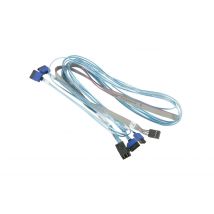 Supermicro CBL-SAST-0699 cable de SATA 90 m Azul, Gris - Nuevo
