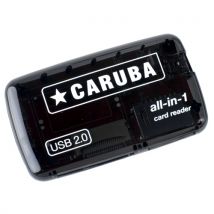 Caruba D43036 lecteur de carte mémoire USB 2.0 Noir