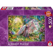 Puzzle 500 piezas Schmidt Spiele 59718 Calidad Premium Imagen rectangular Fantasía Unicornio Rosa/Violeta/Or - Nuevo