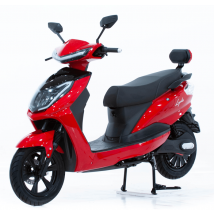 Leo50 Evo - Scooter électrique 50cc - moteur 2500 W - batterie 60V 30Ah, rouge