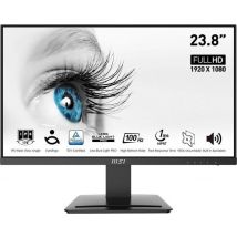 MSI Pro MP243X 23,8 Monitor Desktop Full HD - Pannello IPS 1920x1080, 100Hz, Eye Comfort, Montaggio VESA, Altoparlanti integrati, DisplayKit - HDMI 