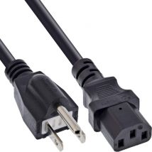 InLine 16658J câble électrique Noir 1,8 m Prise d'alimentation type B IEC C13