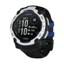 Instinct 3 Solar - Montre connectée GPS, Boitier de 50 mm Blanc avec bracelet, noir