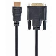 Gembird 5m, HDMI/DVI, M/M DVI-D Noir