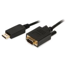 2-Power CAB0052A adaptador de cable de vídeo 2 m HDMI tipo A (Estándar) VGA (D-Sub) Negro - Nuevo