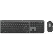 Logitech MK950 Signature Slim clavier Souris incluse Bureau RF sans fil + Bluetooth AZERTY Français Graphite