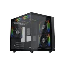 Case PC mini cube XIGMATEK Aqua M Lite EN44410 Micro-ATX Nero 5 ventilatori 120 mm ARGB USB 3.0 HD Audio - Nuovo