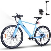 Bicicleta Eléctrica, City E-Bike Bicicleta Eléctrica con Baterías de Litio Extraíbles 36V 12Ah, Cuadro de Aluminio, Bicicleta Eléctrica de Montaña de 