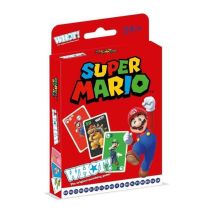Gioco di carte familiare WINNING MOVES WHOT! Super Mario - carte glossy, personaggi, 6+ Rosso - Nuovo