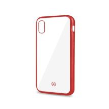 Celly Laser Matt coque de protection pour téléphones portables 15,5 cm (6.1 ) Housse Transparent, Rouge Apple iPhone XR