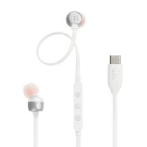 JBL Tune 310C Auriculares Alámbrico Dentro de oído Llamadas/Música USB Tipo C Blanco - Nuevo