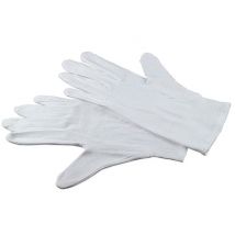 GUANTES DE ALGODÓN KAISER BLANCOS - 3 pares - talla 12 - KAI6367 - Nuevo