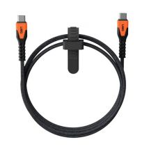 Câble de Charge et de Transfert USB-C / USB-C 60W en Kevlar Rugged 1.5m Noir