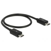 DeLOCK 83570 câble USB 0,3 m USB 2.0 USB B Noir