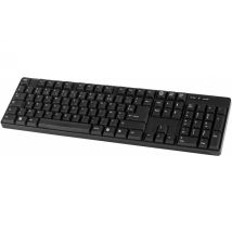 Dacomex 225104 teclado Oficina USB AZERTY Francés Negro - Nuevo