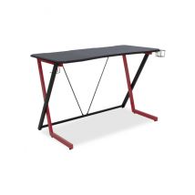 Scrivania da gioco ergonomica Urban Factory 120 x 60 cm - Finitura in fibra di carbonio - Supporto per cuffie e porta bicchieri - Nuovo