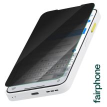 Fairphone Vidrio Templado Original para Fairphone 6 Xensation Anti Espía Irrompible Negro transparente - Nuevo