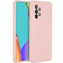 Accezz Coque Liquid Silicone pour Samsung Galaxy A52(s) (5G/4G) - Rose