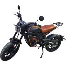 Busan90 - Moto électrique 125cc - moteur 6000 W - batterie 72V 70Ah, noir mat