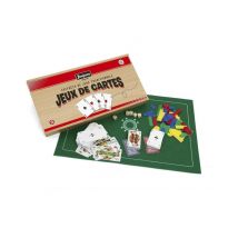 Set di giochi di carte in legno con accessori completi - Nuovo