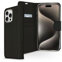 Accezz Étui de télephone Wallet pour Apple iPhone 16 Pro Max - Noir