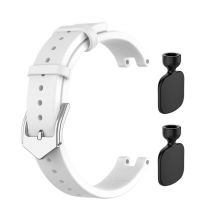 Bracelet en cuir véritable pour Garmin Lily Blanc
