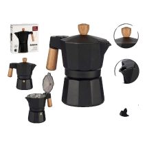 Caffettiera Italiana BigBuy 150 ml Nera - Nuovo