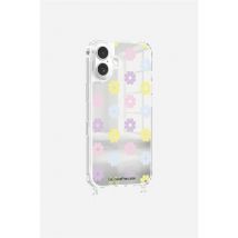 Coque iPhone 17 La Coque Française Miroir Marguerites Pastels avec Anneau - Protection et Style Garantis 2 Ans