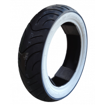 Pneu 120/70 R12 flanc blanc