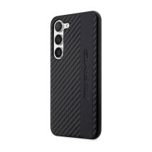 Coque pour Galaxy S23 Design Luxueux à Effet Carbone Noir