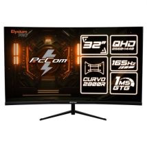 Écran PCCom Elysium Pro 32 QHD 165Hz Courbe LED FreeSync 1ms HDR 350cd/m² HDMI 2.1 & DisplayPort 1.4