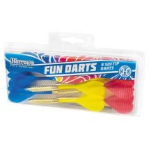 Lote de 9 dardos de colores con puntas de nylon para un juego óptimo - Nuevo