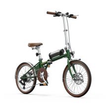 Bicicleta eléctrica plegable Onesport OT02 PRO, motor de 250 W, 20 pulgadas, Shimano 7 velocidades - Verde - Nuevo