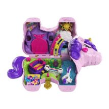 POLLY POCKET Box Unicorn Surprises - Piñata Unicornio + 25 accesorios - Nuevo