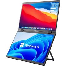 Moniteur portable Lipa HDR-72 Dual Full HD - Écran pliable - Écran - Moniteur informatique - Moniteur ultra-large - Compatible Windows & MacOS