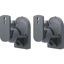 Goobay 49393 soporte de altavoz Pared Acrilonitrilo butadieno estireno (ABS) Negro - Nuevo