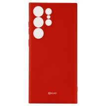 Carcasa para Galaxy S23 Ultra Silicona Flexible Acabado Mate Roar Jelly Rojo - Nuevo