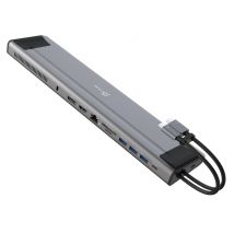 j5create JCD552-N Estación de acoplamiento de pantalla triple USB-C con adaptador PD de 100 W - UE - Nuevo