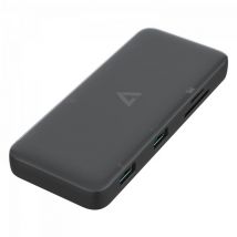 V7 UCMINIDOCKDUAL-PT station d'accueil USB 3.2 Gen 1 (3.1 Gen 1) Type-C Noir