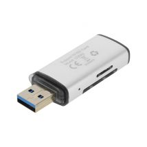 Lecteur de Carte SD et Micro-SD USB Taux de transfert 5Gbps U3062 LinQ Gris