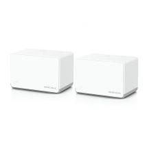 Mercusys HALO H70X (2-PACK) Doble banda (2,4 GHz / 5 GHz) Wi-Fi 6 (802.11ax) Blanco 3 Interno - Nuevo